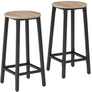 Tectake 404333 2 bar stools corby - industrial light