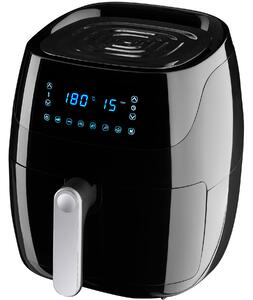 Tectake 404212 air fryer yaiza - 4.3 l capacity - recipes booklet included - black
