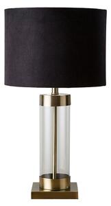 Agatha Silver Table Lamp with Grey Shade