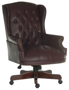 Neirman Luxury Swivel Burgundy Office Chair