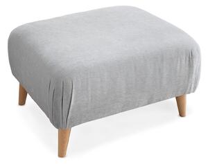 Ada Upholstered Footstool | Grey, Green, Blue, Gold or Plum Pink Fabric Footrest, Pouffe for Living Room or Bedroom | Roseland Furniture Stores UK
