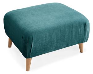 Ada Upholstered Footstool | Grey, Green, Blue, Gold or Plum Pink Fabric Footrest, Pouffe for Living Room or Bedroom | Roseland Furniture Stores UK
