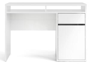 Remote Desk 1 Door 1 Drawer In White