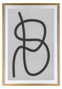 Monochrome Abstract Line Framed Wall Art