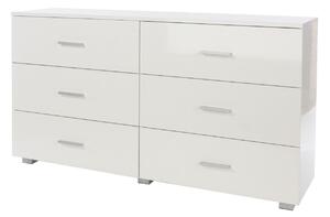 Lanny 3+3 Chest Of Drawers - White