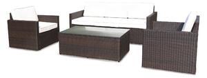 Rattan 311 5 Seater Outdoor Living Sofa Lounge Set with Coffee Table
