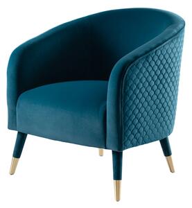 Bellucci Scales Armchair- Peacock - Brass Caps