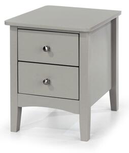 Delbe 2 Petite Drawer Bedside Cabinet - Grey