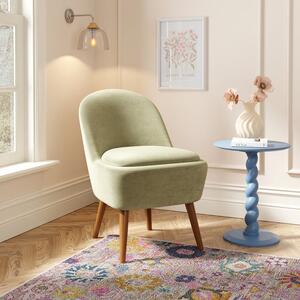 Lora Velvet Storage Cocktail Chair