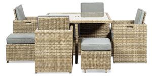 Wentworth Outdoor Living 8 Seat Deluxe Rattan Garden Cube Set | Roseland Furniture
