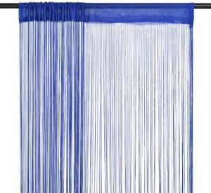 String Curtains 2 pcs 100x250 cm Blue