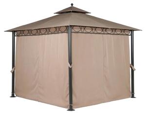 3m Dubai Waterproof Outdoor Garden Gazebo Shelter with Side Curtains