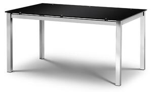 Venti Glass Table Chrome/Black