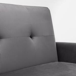 Monza Dark Grey Velvet Sofa Bed
