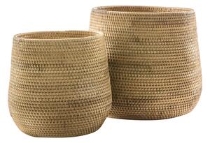 Anais Set of Two Rattan Baskets