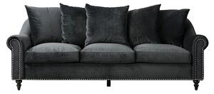 Portman Three Seat Sofa - Black