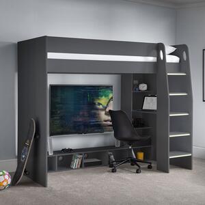 Nebula Wooden Gaming Bed With Desk
