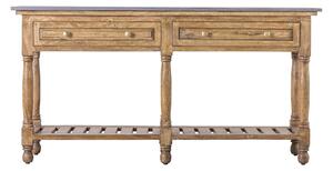 Hawkdale Mango Wood and Marble Console Table