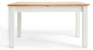 Padstow White 140-180cm Extendable Dining Table, Solid Wood | Oak