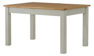 Padstow Grey Small Dining Table, W:120cm, Solid Wood | Oak Top