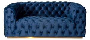 Frankfurt Two Seat Sofa - Navy Blue