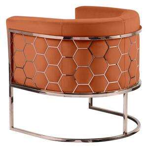 Alveare tub chair Copper - Orange