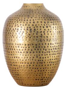 Melina Hammered Finish Brass Vase