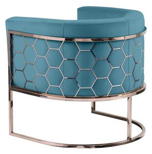 Alveare tub chair Copper -Teal