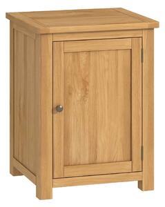 Roseland Oak 1 Door Small Office Cupboard, Solid Wood | Rustic Oak