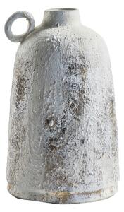 Bartal White Glazed Bottle Vase, Small