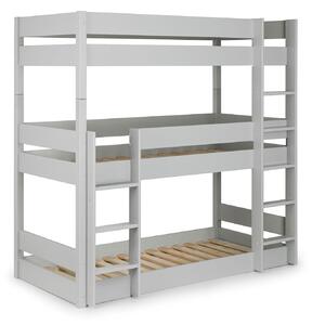 Trio Contemporary Solid Pine Wood Bunk Bed