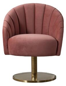 Romana Swivel Dining Chair - Blush Pink
