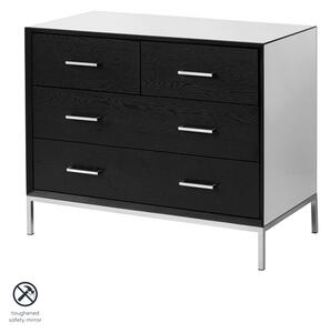 Trio Black Chest of Drawers
