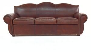 Burford 3 Seater Vintage Distressed Brown Real Leather Sofa