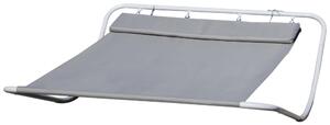Outsunny Outdoor Double Rocking Bed Hammock-Grey