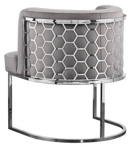 Alveare Dining Chair Silver - Dove Grey