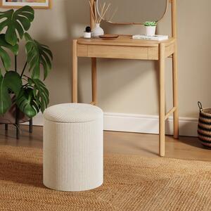 Tray Table Ribbed Storage Footstool