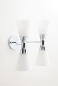 Camille Double Wall Light Chrome