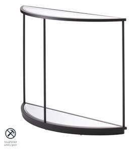 Rippon Black Curved Console Table