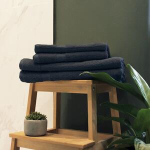 Loft Combed Cotton 4-piece Hand/Bath Towel Set Slate