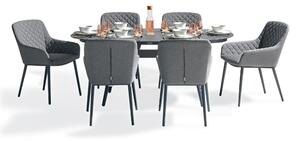 Sunbrella Weatherproof 6 Seater Oval Garden Dining & Chairs Set | Roseland