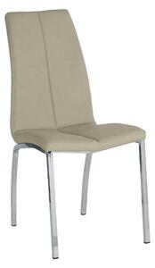 Donte Upholstered Faux Leather Dining Chair in Grey or Mink | Roseland