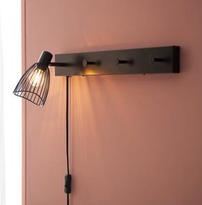 Jaula Industrial Wall Light & Clothes Hanger