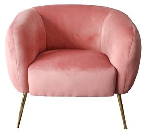 Cheryl Pink or Green Vanity Velvet Armchair Occasional Chair | Roseland