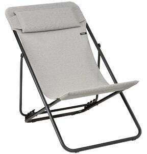 Lafuma Maxi Transat Plus Batyline DUO Deck Chair Galet