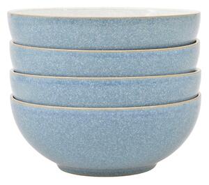 Denby Elements Light Blue Set Of 4 Cereal Bowls