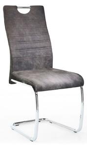 Tamar Le Suede Effect Dark Grey Chair