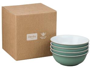 Denby Regency Green 4 Piece Cereal Bowl Set