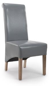Karren RolLisbon ded Leather Grey Chair