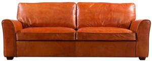 Vintage Mikado Handmade 3 Seater Sofa Retro Distressed Real Leather